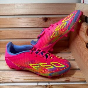 Adidas Men's F50 League FG MG Pink Soccer Cleats [IE1291] Sz 7 Men 8 Women